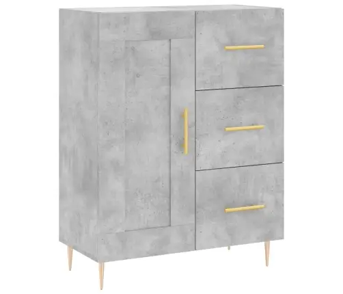 Kõrge Kapp, Betoonhall, 69,5 X 34 X 180 cmTehispuit