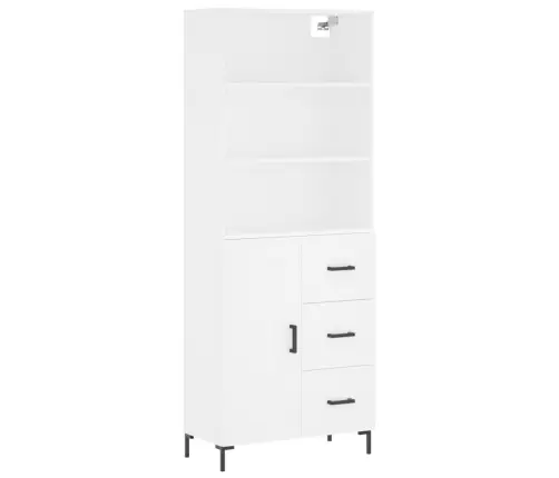 Augstais Skapis, Balts, 69,5X34X180 Cm, Inženierijas Koks Vidaxl Augstais Skapis, Balts, 69,5X34X180 Cm, Inženierijas Koks Vidaxl