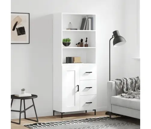 Augstais Skapis, Balts, 69,5X34X180 Cm, Inženierijas Koks Vidaxl Augstais Skapis, Balts, 69,5X34X180 Cm, Inženierijas Koks Vidaxl
