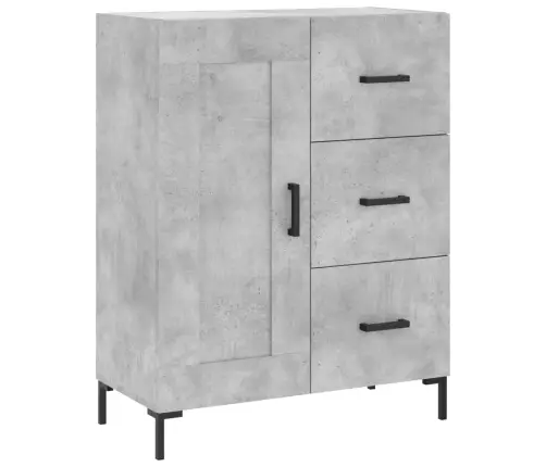 Komoda, Betono Pilkos Spalvos, 69,5X34X180cm Apdirbta Mediena