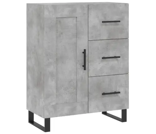 Komoda, Betono Pilkos Spalvos, 69,5X34X180cm Apdirbta Mediena