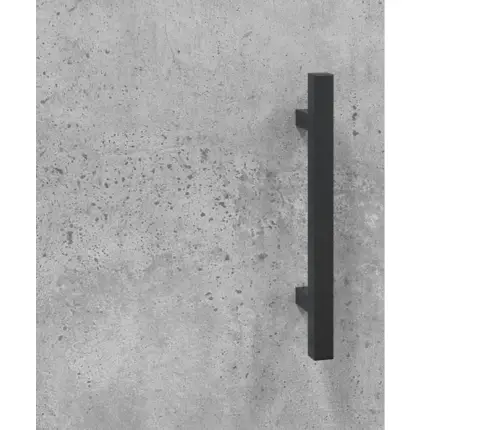 Komoda, Betono Pilkos Spalvos, 69,5X34X180cm Apdirbta Mediena