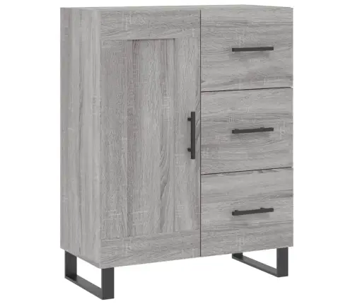 Augstais Skapis, Pelēks, 69,5X34X180 Cm, Inženierijas Koks Vidaxl