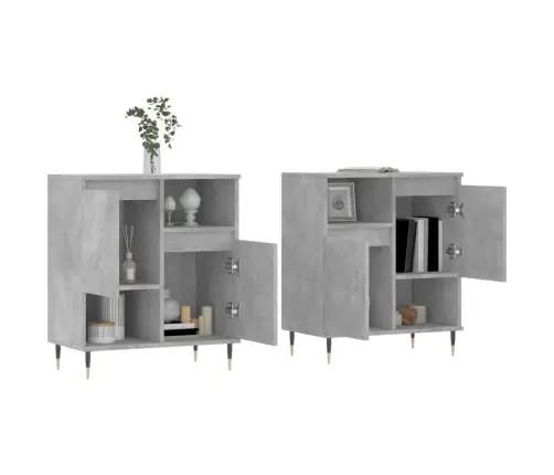 Puhvetkapid 2 Tk, Betoonhall, Tehispuit