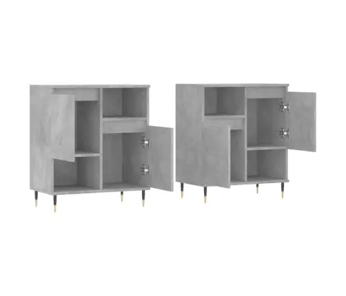 Puhvetkapid 2 Tk, Betoonhall, Tehispuit