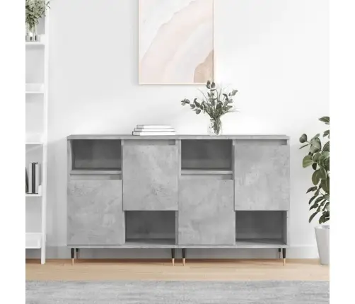 Puhvetkapid 2 Tk, Betoonhall, Tehispuit