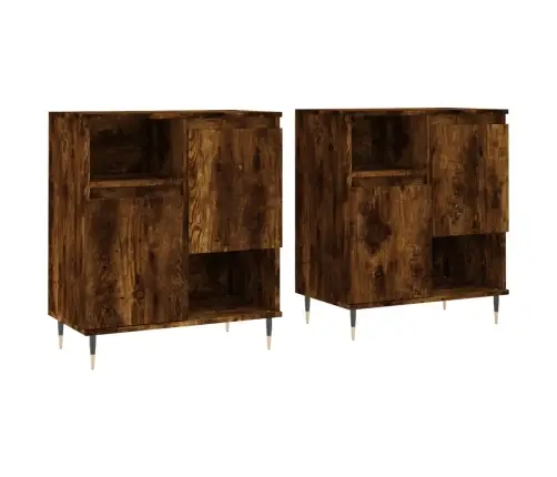 Kumodes, 2 Gab., Ozolkoka Krāsa, Inženierijas Koks Vidaxl