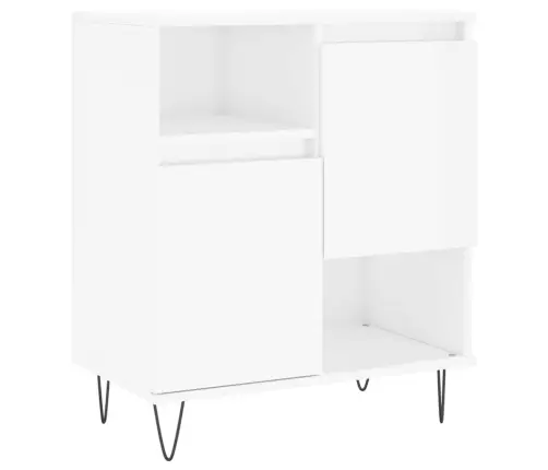 Kumodes, 2 Gab., Spīdīgi Baltas, Inženierijas Koks Vidaxl