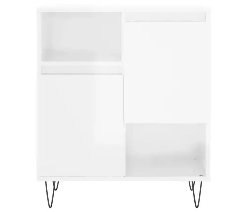 Kumodes, 2 Gab., Spīdīgi Baltas, Inženierijas Koks Vidaxl