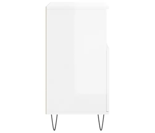 Kumodes, 2 Gab., Spīdīgi Baltas, Inženierijas Koks Vidaxl