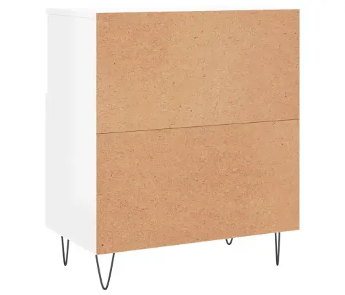 Kumodes, 2 Gab., Spīdīgi Baltas, Inženierijas Koks Vidaxl