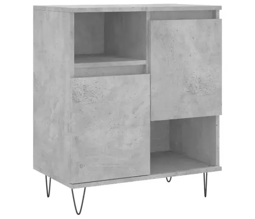 Kumodes, 2 Gab., Betona Pelēkas, Inženierijas Koks Vidaxl