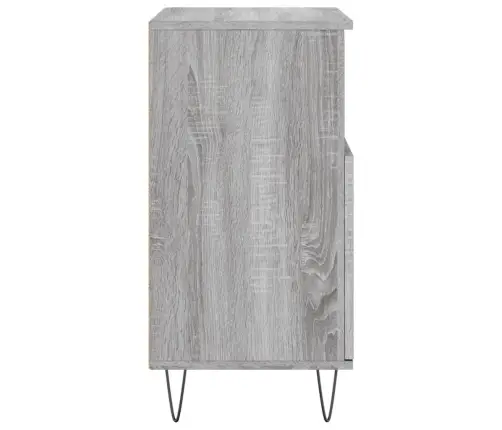 Šoninės Spintelės, 2Vnt., Pilkos Ąžuolo, Apdirbta Mediena