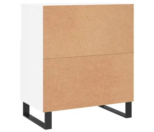 Kumodes, 2 Gab., Baltas, Inženierijas Koks Vidaxl
