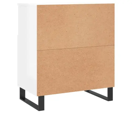 Šoninės Spintelės, 2Vnt., Baltos, Apdirbta Mediena, Blizgios