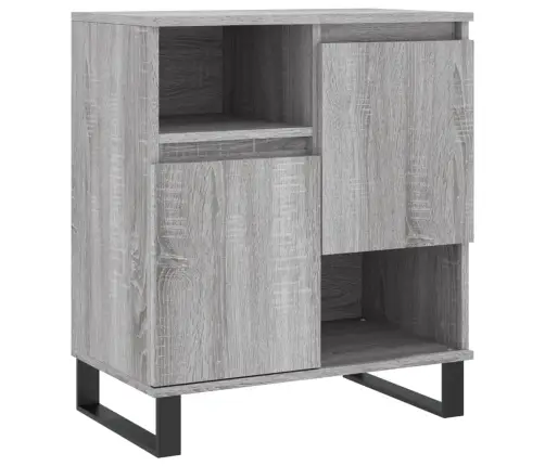 Kumodes, 2 Gab., Pelēka Ozolkoka Krāsa, Inženierijas Koks Vidaxl