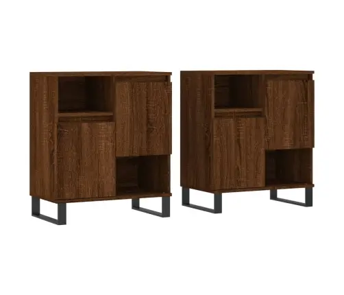 Kumodes, 2 Gab., Ozolkoka Krāsa, Inženierijas Koks Vidaxl Kumodes, 2 Gab., Ozolkoka Krāsa, Inženierijas Koks Vidaxl