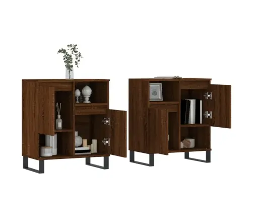 Kumodes, 2 Gab., Ozolkoka Krāsa, Inženierijas Koks Vidaxl Kumodes, 2 Gab., Ozolkoka Krāsa, Inženierijas Koks Vidaxl