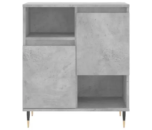 Šoninės Spintelės, 3Vnt., Betono Pilkos, Apdirbta Mediena