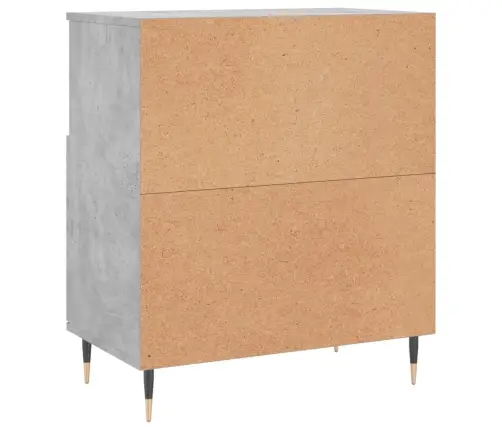 Šoninės Spintelės, 3Vnt., Betono Pilkos, Apdirbta Mediena