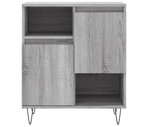 Kumodes, 3 Gab., Pelēka Ozolkoka Krāsa, Inženierijas Koks Vidaxl