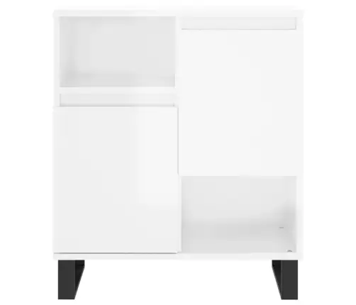 Kumodes, 3 Gab., Spīdīgi Baltas, Inženierijas Koks Vidaxl