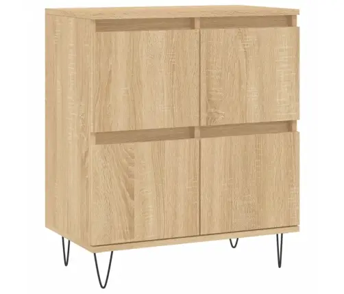 Kumodes, 2 Gab., Ozolkoka Krāsa, Inženierijas Koks Vidaxl