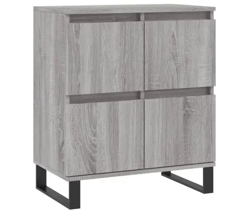 Kumodes, 2 Gab., Pelēka Ozolkoka Krāsa, Inženierijas Koks Vidaxl