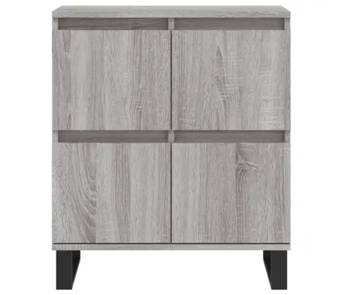 Kumodes, 2 Gab., Pelēka Ozolkoka Krāsa, Inženierijas Koks Vidaxl