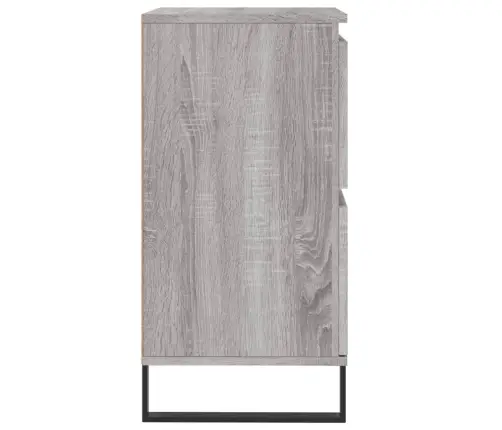 Kumodes, 2 Gab., Pelēka Ozolkoka Krāsa, Inženierijas Koks Vidaxl