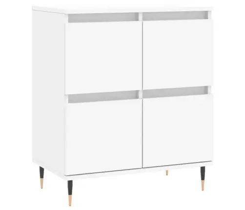 Puhvetkapid 3 Tk, Valge, Tehispuit