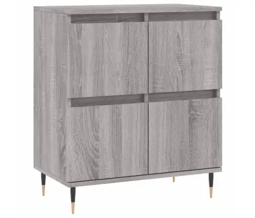 Kumodes, 3 Gab., Pelēka Ozolkoka Krāsa, Inženierijas Koks Vidaxl