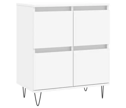 Kumodes, 3 Gab., Baltas, Inženierijas Koks Vidaxl