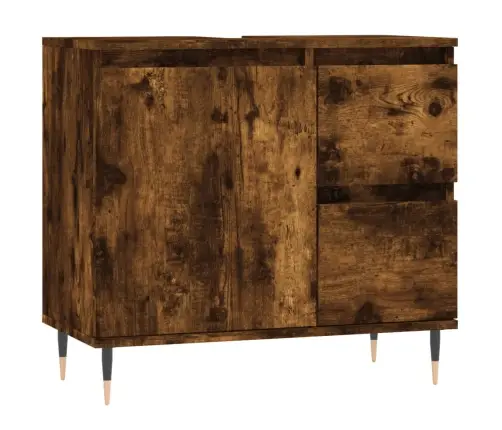 3-Daļīgs Vannasistabas Mēbeļu Komplekts, Ozolkoka Krāsa Vidaxl