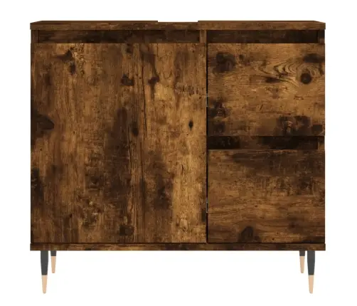 3-Daļīgs Vannasistabas Mēbeļu Komplekts, Ozolkoka Krāsa Vidaxl