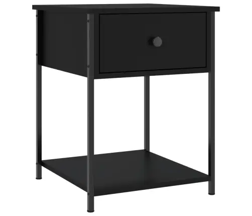 Naktsgaldiņi, 2 Gab., Melni, 44X45X58 Cm, Inženierijas Koks Vidaxl