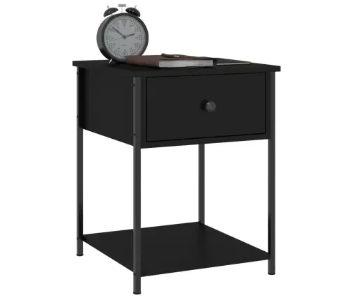 Naktsgaldiņi, 2 Gab., Melni, 44X45X58 Cm, Inženierijas Koks Vidaxl