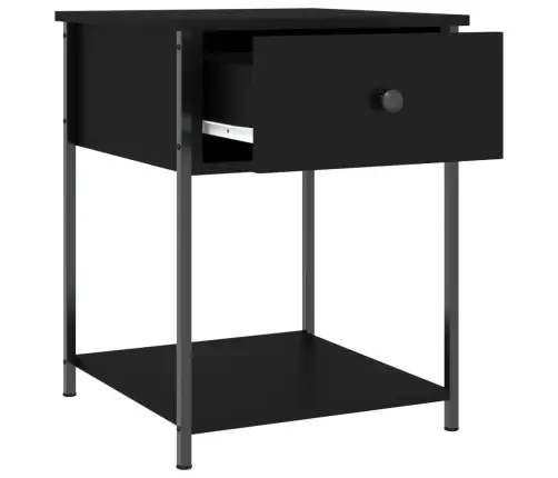 Naktsgaldiņi, 2 Gab., Melni, 44X45X58 Cm, Inženierijas Koks Vidaxl