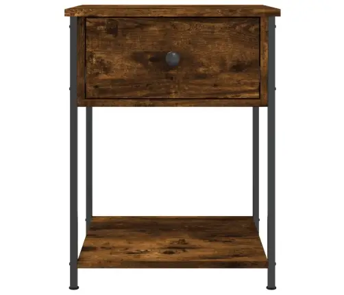 Naktinis Staliukas, Dūminio Ąžuolo, 44X45X58cm Mediena Naktinis Staliukas, Dūminio Ąžuolo, 44X45X58cm Mediena