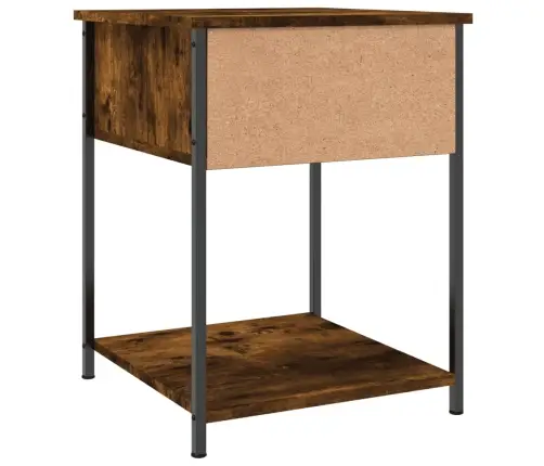 Naktinis Staliukas, Dūminio Ąžuolo, 44X45X58cm Mediena Naktinis Staliukas, Dūminio Ąžuolo, 44X45X58cm Mediena