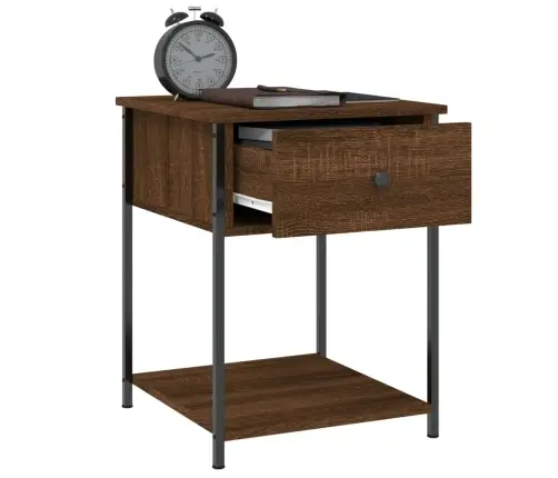 Naktsgaldiņš, Brūna Ozolkoka, 44X45X58 Cm, Inženierijas Koks Vidaxl