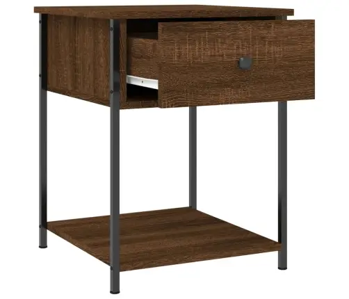 Naktsgaldiņš, Brūna Ozolkoka, 44X45X58 Cm, Inženierijas Koks Vidaxl