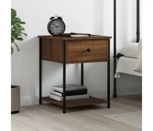 Naktsgaldiņš, Brūna Ozolkoka, 44X45X58 Cm, Inženierijas Koks Vidaxl