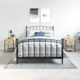 Naktsgaldiņi, 2 Gb., Ozolkoka, 34X35,5X45 Cm, Inženierijas Koks Vidaxl