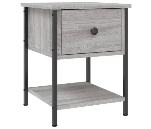 Naktsgaldiņš, Pelēks Koks, 34X35,5X45 Cm, Inženierijas Koks Vidaxl