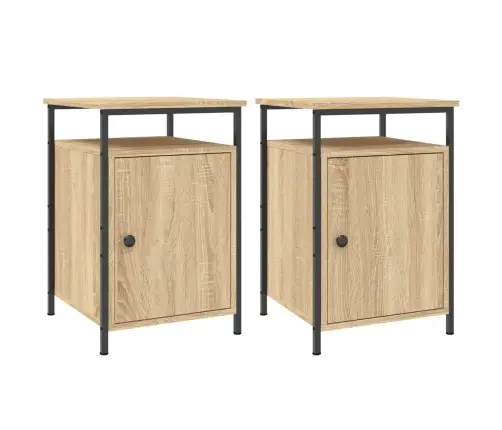 Öökapid 2 Tk, Sonoma Tamm, 40X42X60 cm Tehispuit