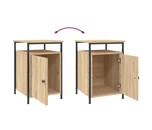 Öökapid 2 Tk, Sonoma Tamm, 40X42X60 cm Tehispuit