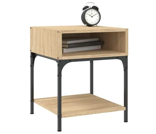 Naktsgaldiņi, 2 Gab., Ozolkoka, 40X41X50 Cm, Inženierijas Koks Vidaxl