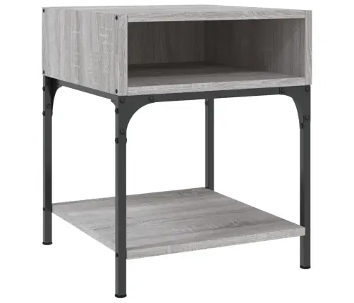 Naktsgaldiņi, 2 Gab., Pelēki, 40X41X50 Cm, Inženierijas Koks Vidaxl