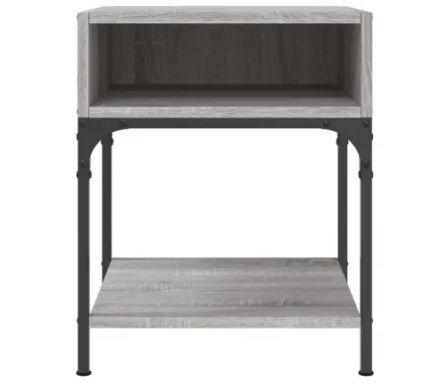 Naktsgaldiņi, 2 Gab., Pelēki, 40X41X50 Cm, Inženierijas Koks Vidaxl